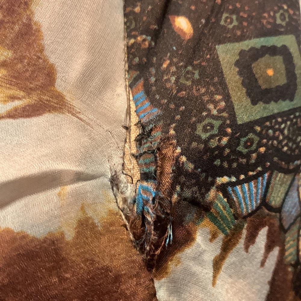 Womens Brown Multi-Color Print Maxi Dress - Picture 7 of 8